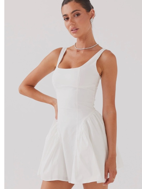 Peppermayo Dresses & Skirts - Pepper mayo white corset mini dress
